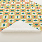 Farbenfrohes geometrisches Rastermuster mit Retro- Sherpadecke (3/4)