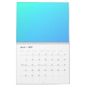 Farbenfrohes geometrisches Spektrum-Design Kalender (Mär 2027)