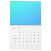 Farbenfrohes geometrisches Spektrum-Design Kalender (Feb 2027)