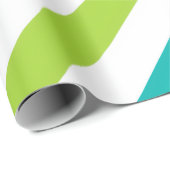 Farbenfrohes gestreiftes Geburtstagsgeschenkpapier Geschenkpapier (Rolleneckpunkt)
