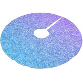 Farbenfrohes Glitter- und Funkelmuster Polyester Weihnachtsbaumdecke (Schrägansicht)