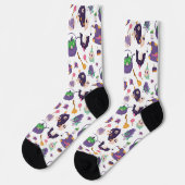Farbenfrohes Halloween-Muster Socken (Linkes Detail)