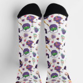 Farbenfrohes Halloween-Muster Socken (Oben)
