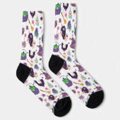 Farbenfrohes Halloween-Muster Socken (Rechts)
