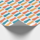 Farbenfrohes Halstuchmuster Geschenkpapier (Ecke)