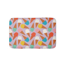 Farbenfrohes handgezeichnetes Muster eines Eiswaff