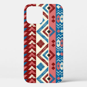 Farbenfrohes handgezeichnetes Stammesmuster Case-Mate iPhone Hülle