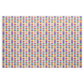 Farbenfrohes Harlekin-Diamanten-Design Weiß Stoff (Yard (91,4 cm))