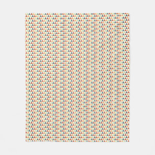 Farbenfrohes Herbst Geometrisches Muster Fleecedecke