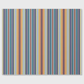 Farbenfrohes Herbst-Winter-Farbstreifen-Muster Geschenkpapier (Flach)