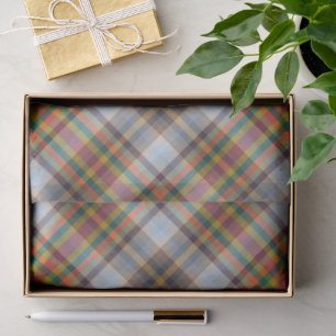 Farbenfrohes Herbst-Winter-Farbstreifen-Muster Seidenpapier