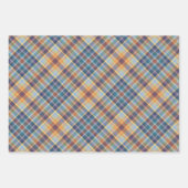 Farbenfrohes Herbst-Winter-Farbstreifenmuster Geschenkpapier Set (Vorderseite 3)
