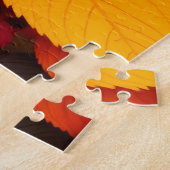 Farbenfrohes Herbstlaub Botanisches Design Puzzle (Seite)