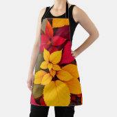 Farbenfrohes Herbstlaub Botanisches Design Schürze (InSitu)