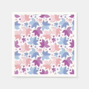Farbenfrohes Herbstlaub-Muster Serviette