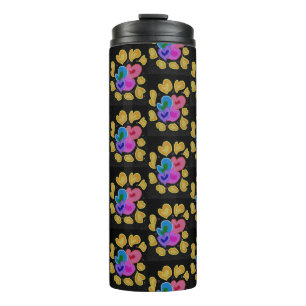 Farbenfrohes Herz-Design Thermosbecher