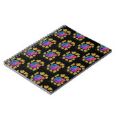 Farbenfrohes Herzdesign Notizblock (Linke Seite)