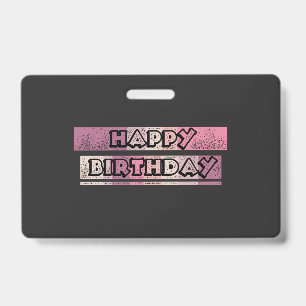 farbenfrohes herzliches Glückwunsch zum Geburtstag Ausweis
