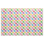 Farbenfrohes Hundzahn-Muster Weiß Stoff (Fat Quarter (45,7 x 55,9 cm))