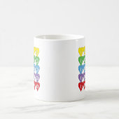 Farbenfrohes Idaho-Herzmuster Kaffeetasse (Mittel)