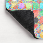 Farbenfrohes Jackuard-Strickmuster Mousepad (Ecke)