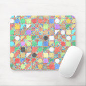 Farbenfrohes Jackuard-Strickmuster Mousepad (Mit Mouse)