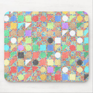 Farbenfrohes Jackuard-Strickmuster Mousepad