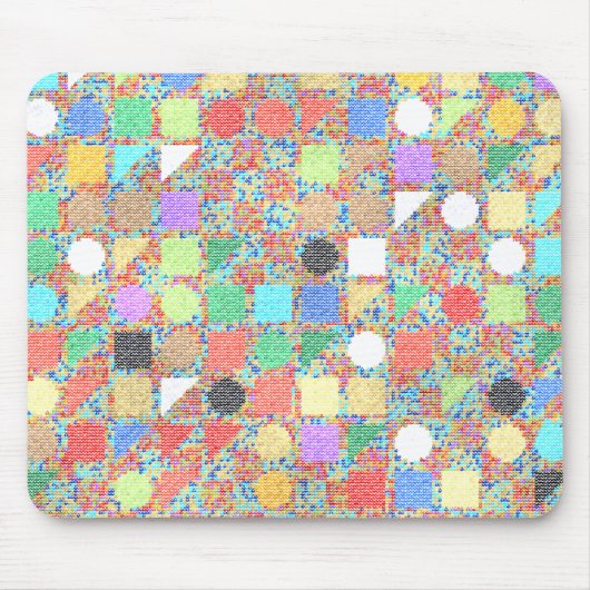 Farbenfrohes Jackuard-Strickmuster Mousepad (Vorne)