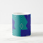 Farbenfrohes Jugendstil-Muster  Kaffeetasse (Mittel)