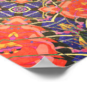 Farbenfrohes Kaleidoskop-Muster Poster (Ecke)