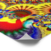 Farbenfrohes Kaleidoskop-Muster Poster (Ecke)