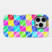 Farbenfrohes Karomuster-Design iPhone Hülle (Rückseite (Horizontal))