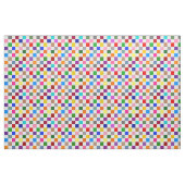 Farbenfrohes Karomuster Design Weiß Stoff (Yard (91,4 cm))