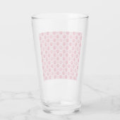 farbenfrohes Kaugummi Valentinstag Herz Muster Glas (Rückseite)