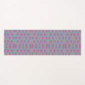 Farbenfrohes, kompliziertes Blumenmuster auf einem Yogamatte (Vorderseite (Horizontal))