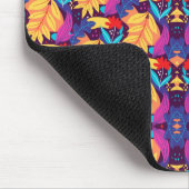 Farbenfrohes, kompliziertes geometrisches Muster  Mousepad (Ecke)