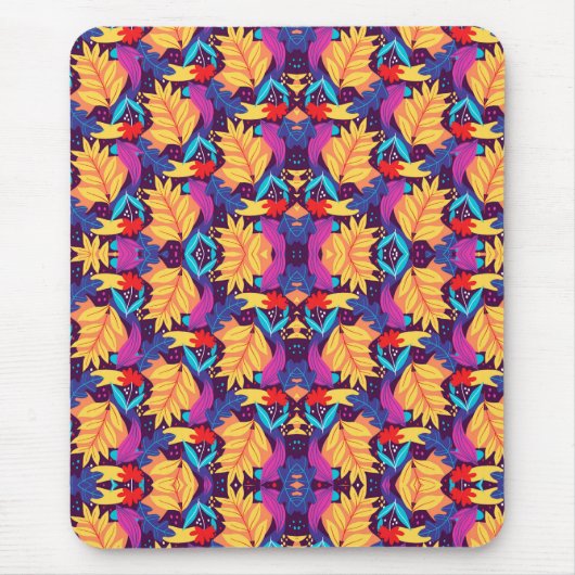Farbenfrohes, kompliziertes geometrisches Muster  Mousepad (Vorne)