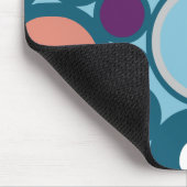 Farbenfrohes Kreis Muster Mousepad (Ecke)