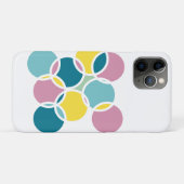 Farbenfrohes Kreisdesign – Lustiger geometrischer  Case-Mate iPhone Hülle (Rückseite (Horizontal))