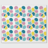 Farbenfrohes Kreisdesign – Lustiger geometrischer  Geschenkpapier (Flach)