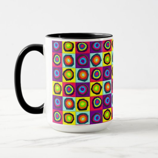 Farbenfrohes Kreismuster Tasse (Links)