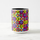 Farbenfrohes Kreismuster Tasse (Zentrum)