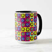 Farbenfrohes Kreismuster Tasse (VorderseiteRechts)