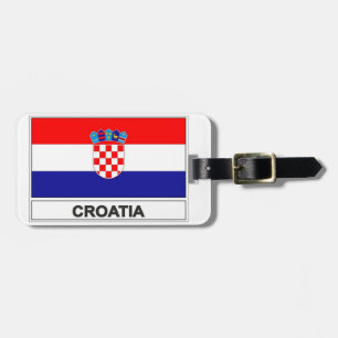 Farbenfrohes Kroatien-Gepäckanhänger Gepäckanhänger