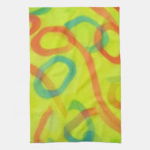 Farbenfrohes Küchentuch mit abstrakter Kunst (Vertikal)