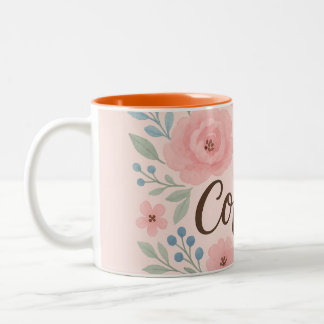 Farbenfrohes künstlerisches Tassendesign | Stylish Zweifarbige Tasse