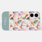 farbenfrohes Kürbis- und Blättermuster  Case-Mate iPhone Hülle (Rückseite (Horizontal))