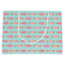 Farbenfrohes Küsten-Sommer-Fisch-Muster