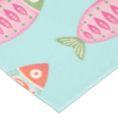 Farbenfrohes Küsten-Sommer-Fisch-Muster Tischdecke (Schrägansicht)