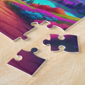 Farbenfrohes Landschafts-Puzzle Puzzle (Seite)
